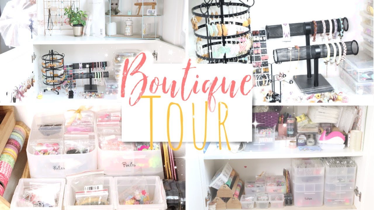 // BOUTIQUE TOUR \\ mon rangement bijoux et boutique
