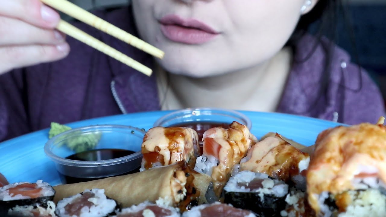 ASMR Eating SUSHI 🍣🍙🍤  Super EATING SOUNDS no talking