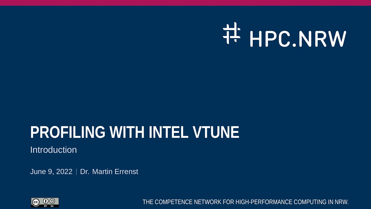 Introduction to Intel VTune