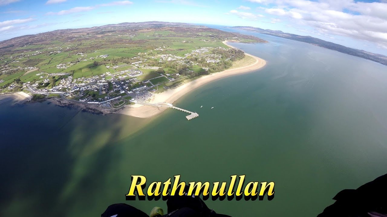 Paramotoring from Fahan beach To Rathmullan beach County Donegal Ireland 31 March 2019