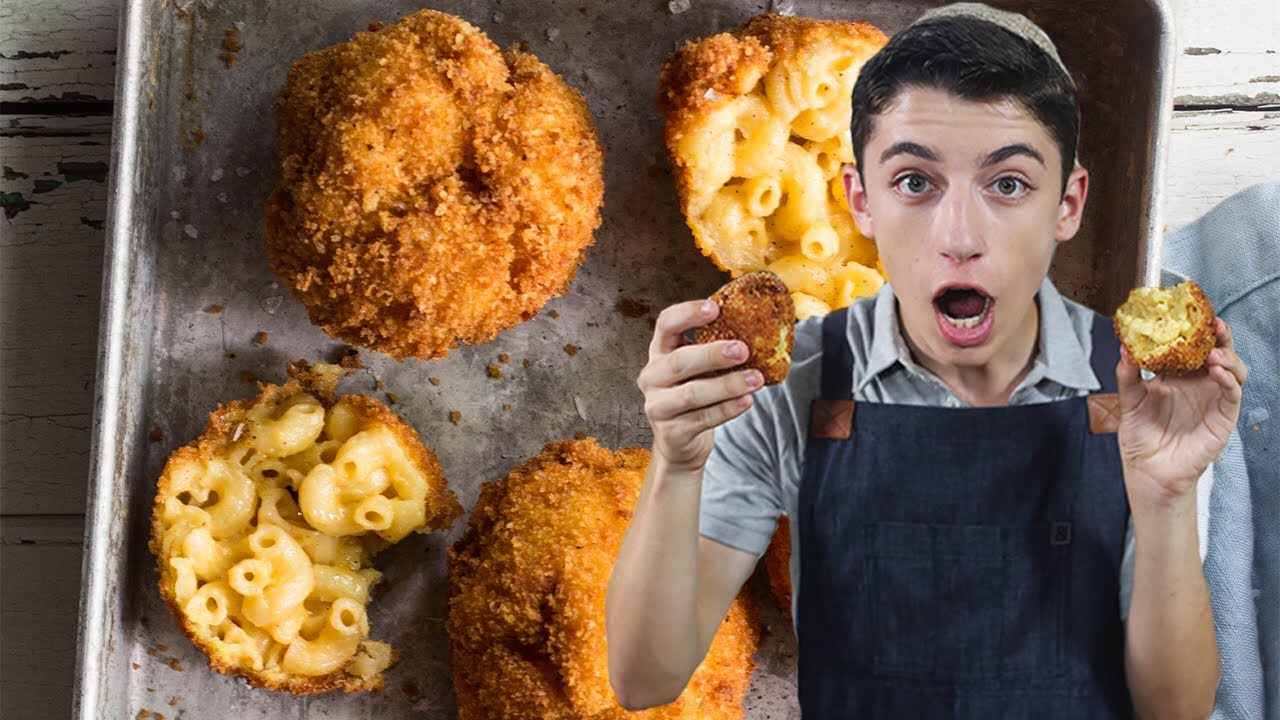 Trying Deep Fried Mac & Cheese Balls! | Eitan Bernath