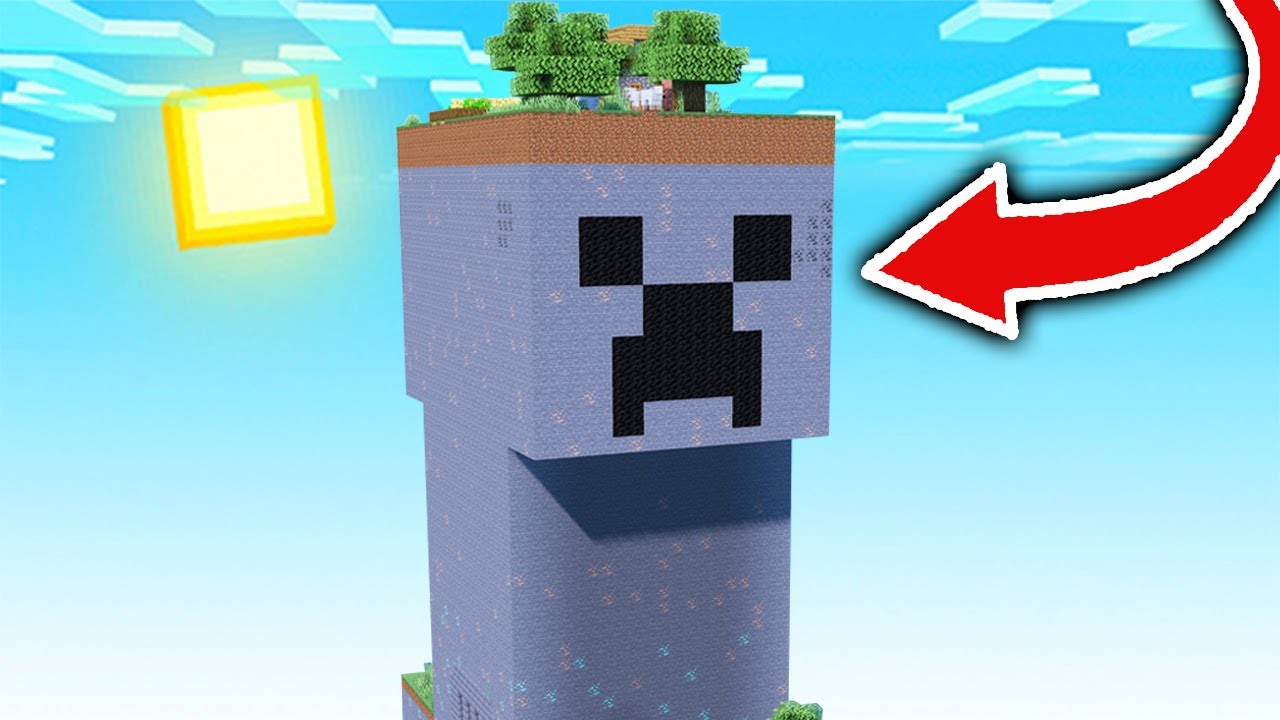 Paso Minecraft pero en un Mundo formado por 1 CREEPER GIGANTE! 😱