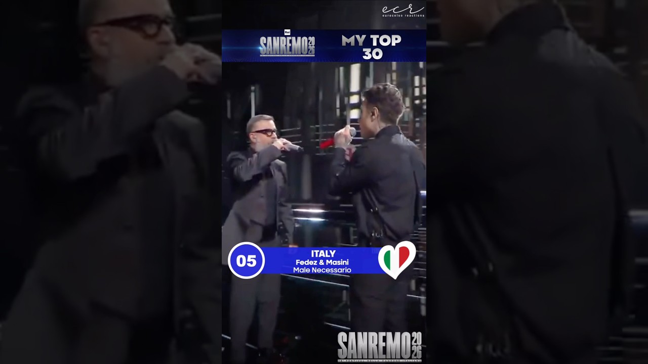 🇮🇹 My Top 30 of Sanremo 2026 #Sanremo2026 #Italy #top
