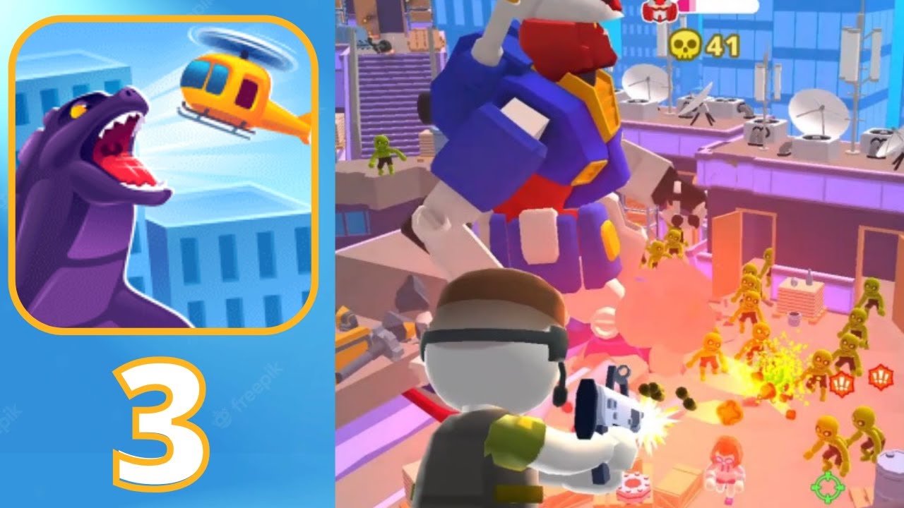Heli Monsters - Gameplay  Walkthrough Part 3 level 11-14 tutorial  iOS, Android