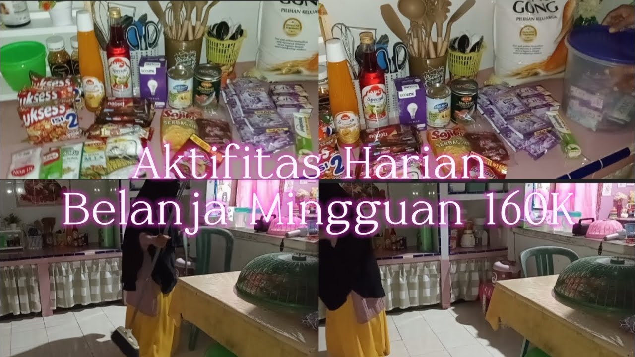 Belanja Mingguan 160K sekalian untuk Ramadhan,merefil bahan-bahan yang sudah habis.