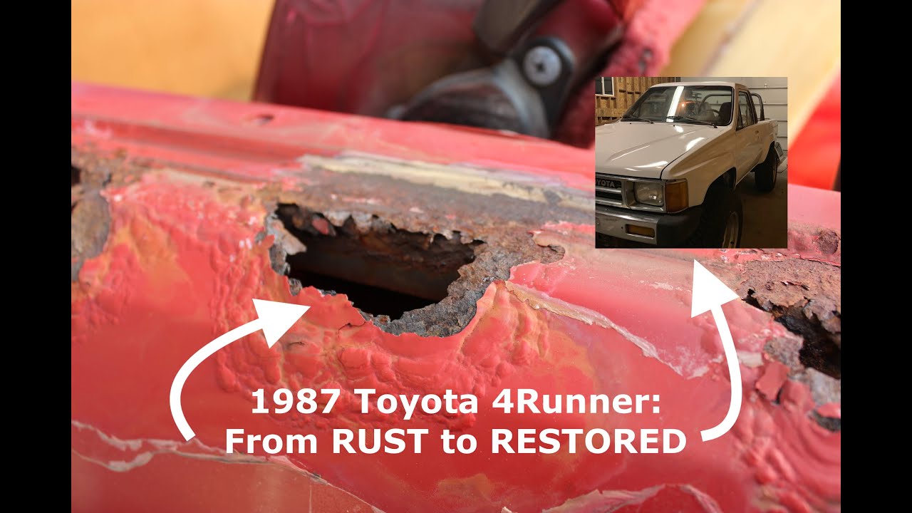 Ремонт ржавчины + покраска Toyota 4Runner 1987 года