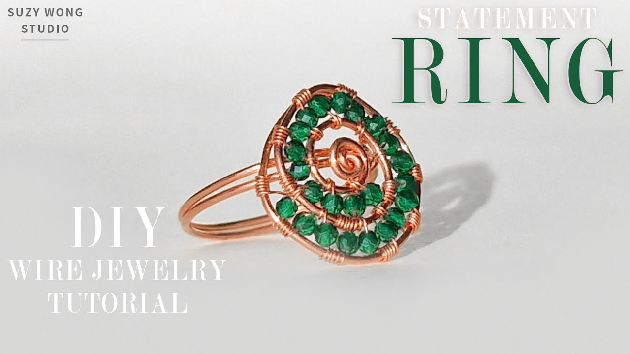 Statement Simple Wire Wrap Ring Tutorial| DIY Ring| Easy Ring |DIY Jewelry |How to make