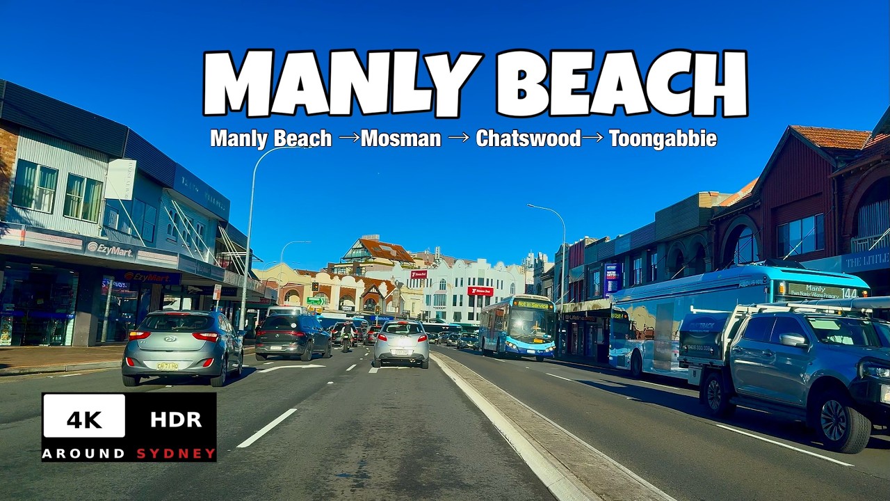 CITY ROUTE Virtual Tour | Manly Beach &rarr; Toongabbie | Sydney Drive 4K HDR 60FPS