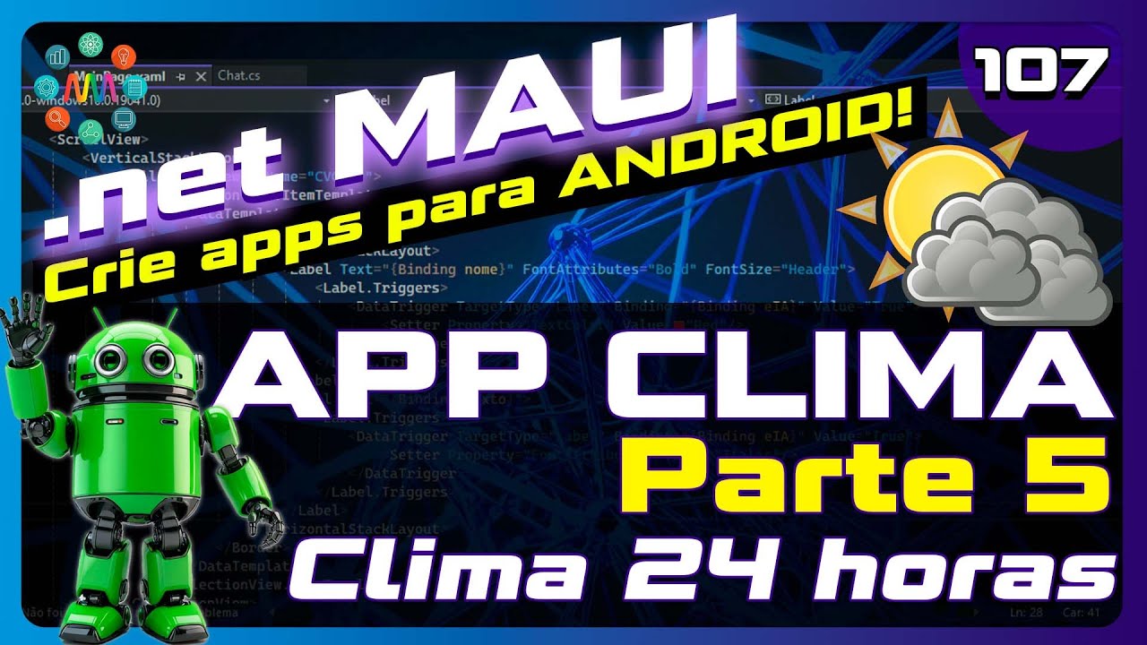 🌦️ App de Clima em .NET MAUI (Parte 5) | Forecast Horário com API