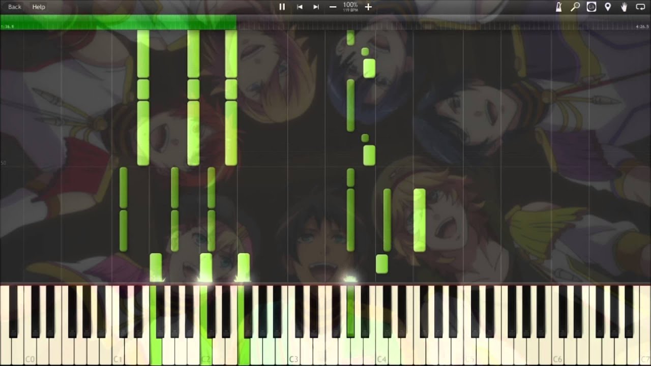 [Synthesia] STARISH - Welcome to UtaPri world (Piano) [Uta no Prince-sama]