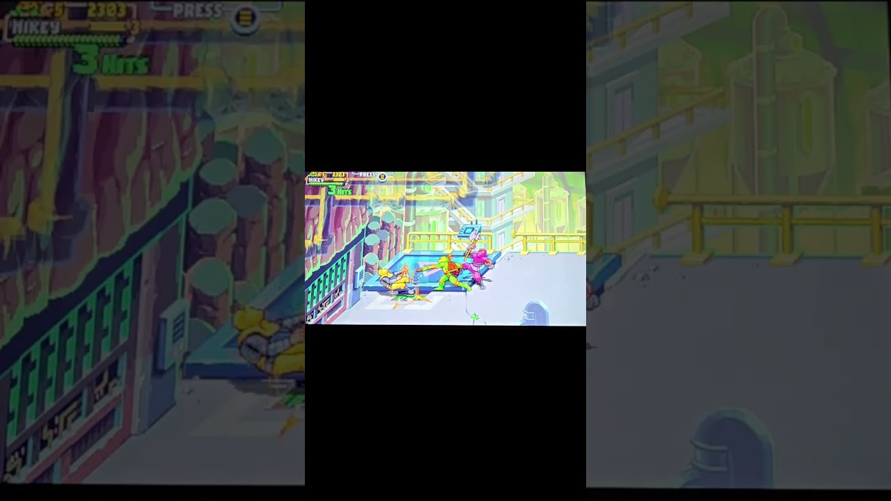 Michelangelo TMNT Shredder's Revenge Game Play (Level 15 ) 