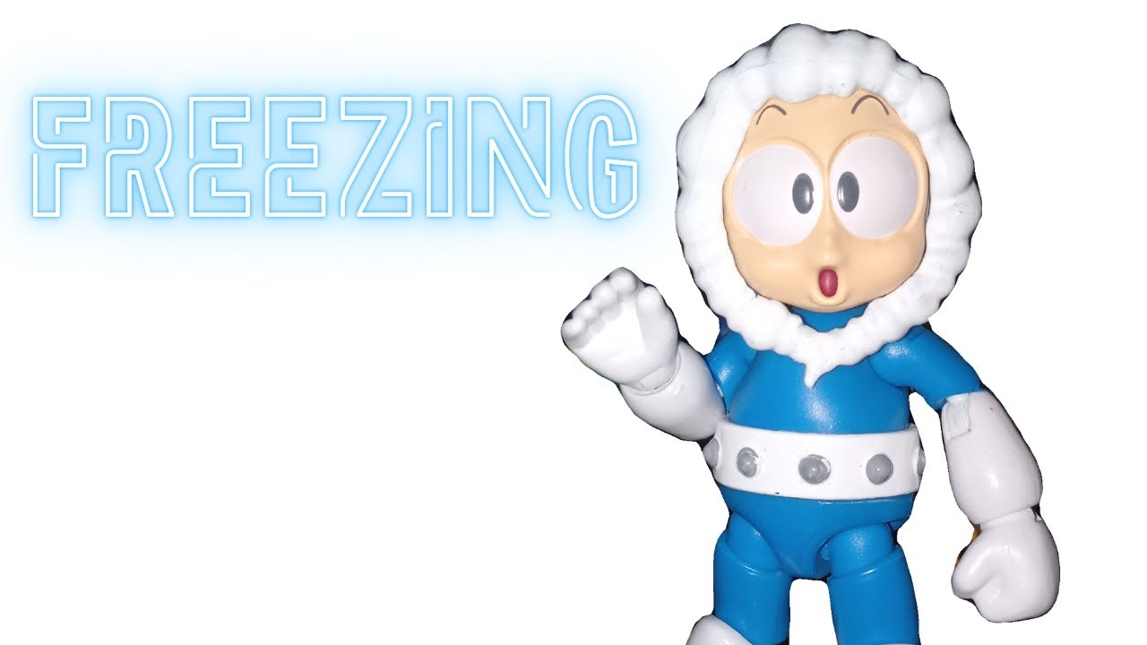 This is a cool action figure....get it? [Mega Man Jada toys Ice man review]