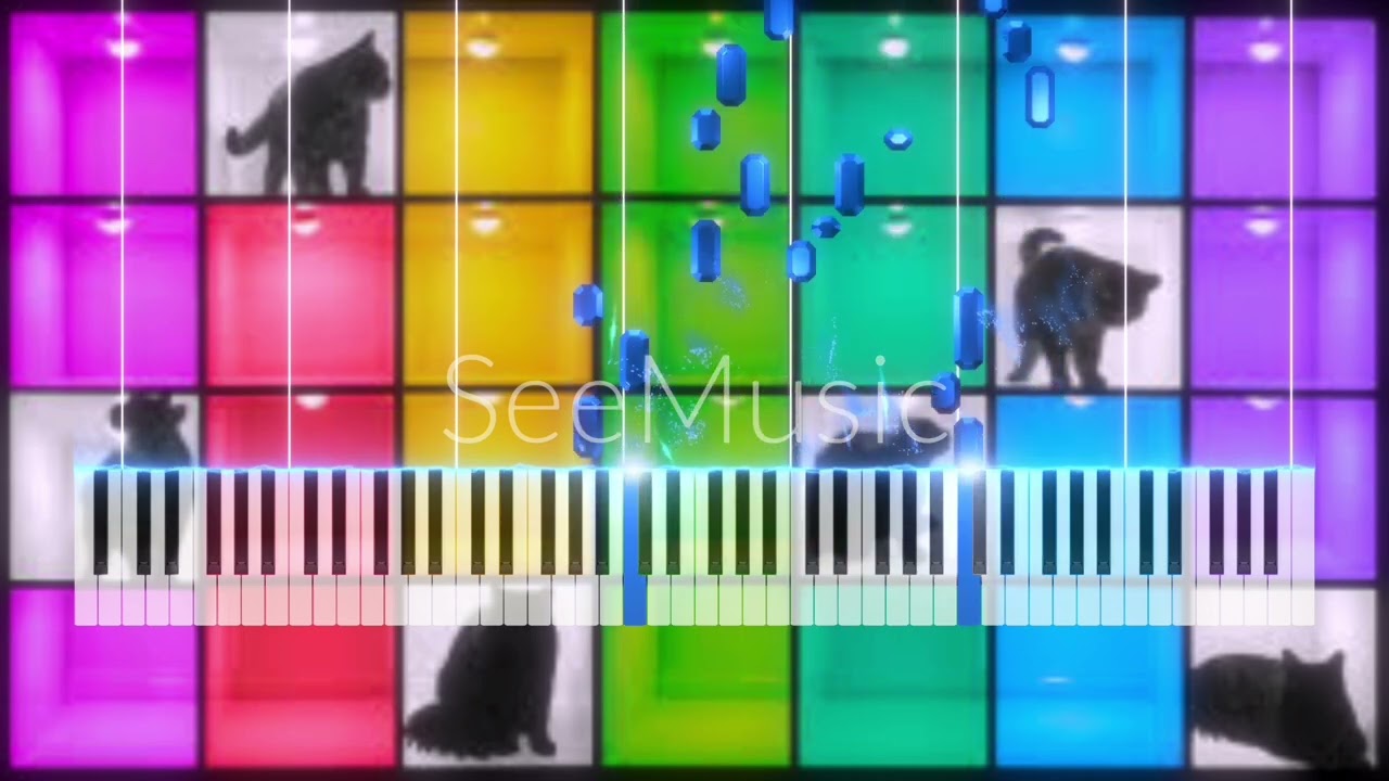 Cats in Squares￼ - Half-Asleep Chris￼ Piano Tutorial