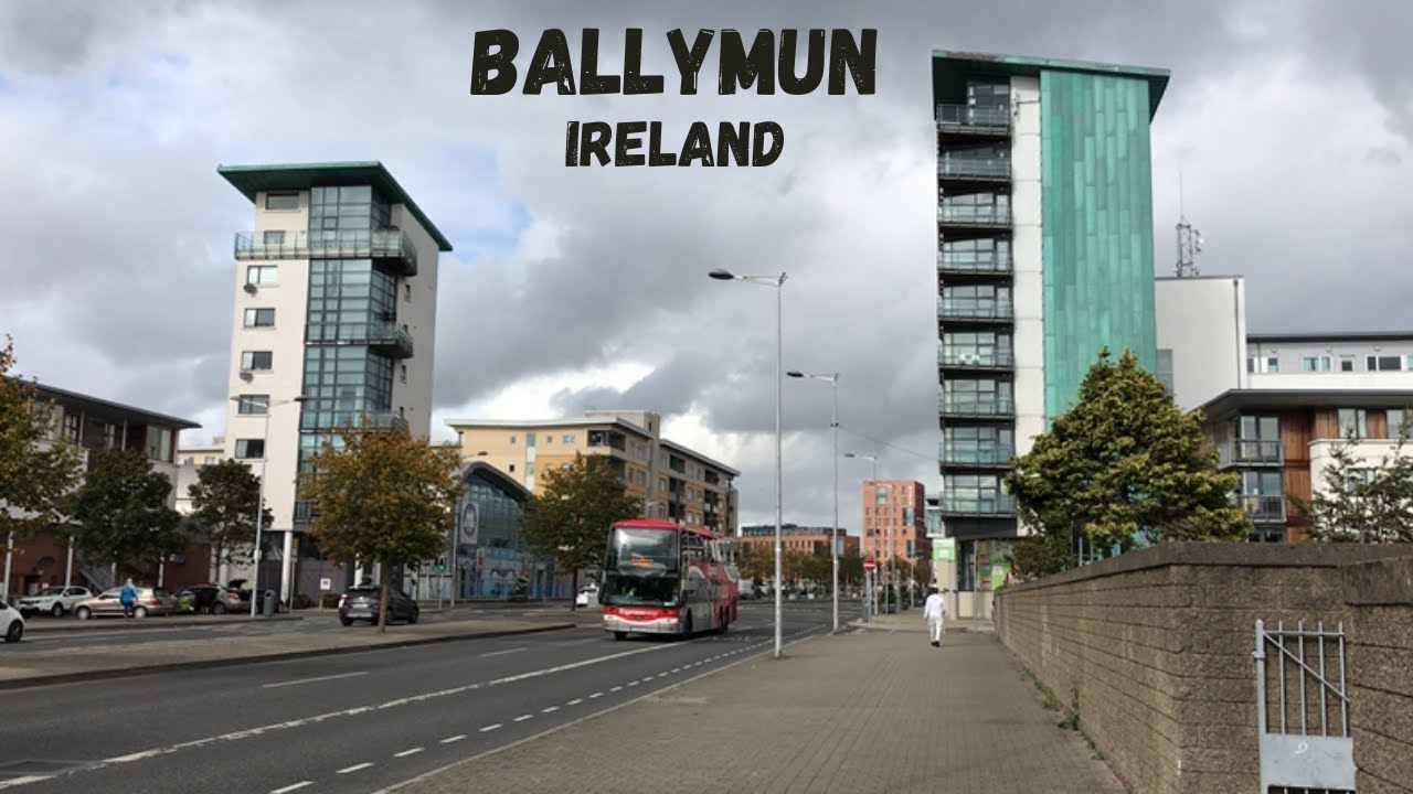 Exploring BALLYMUN suburb in Dublin IRELAND