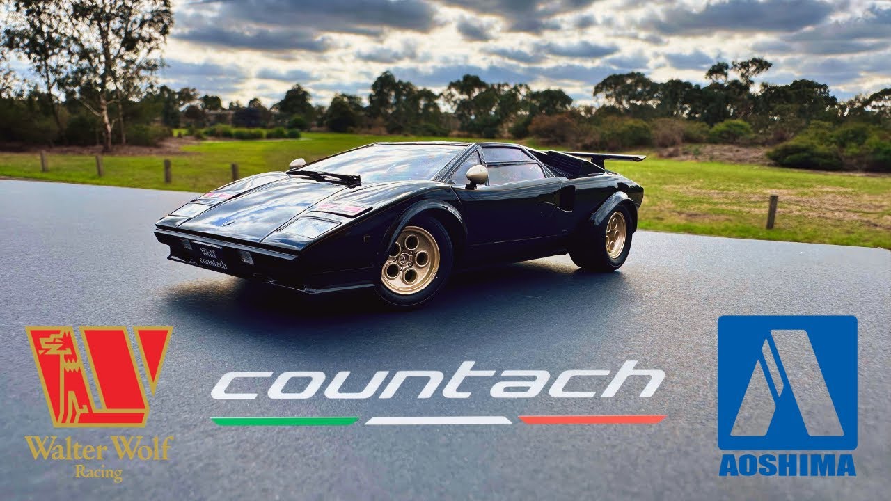 Scale model by Aoshima Wolf Countach version 2 |ASMR full build