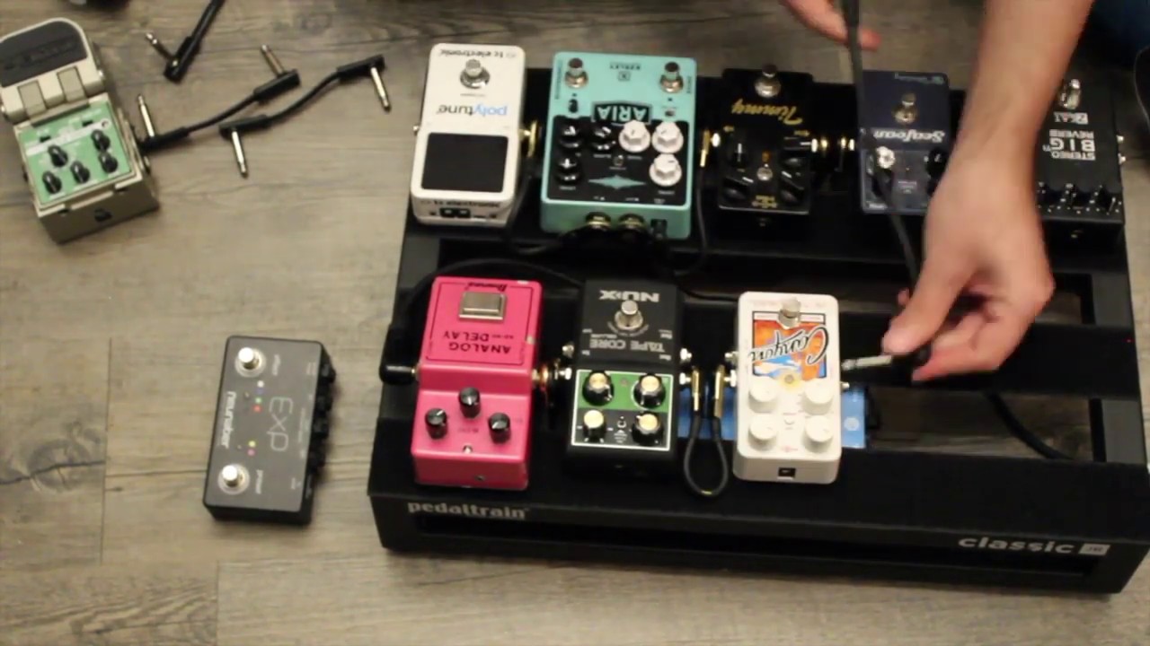 Pedaltrain Classic Jr Pedalboard build with Walrus Audio Aetos Power Supply