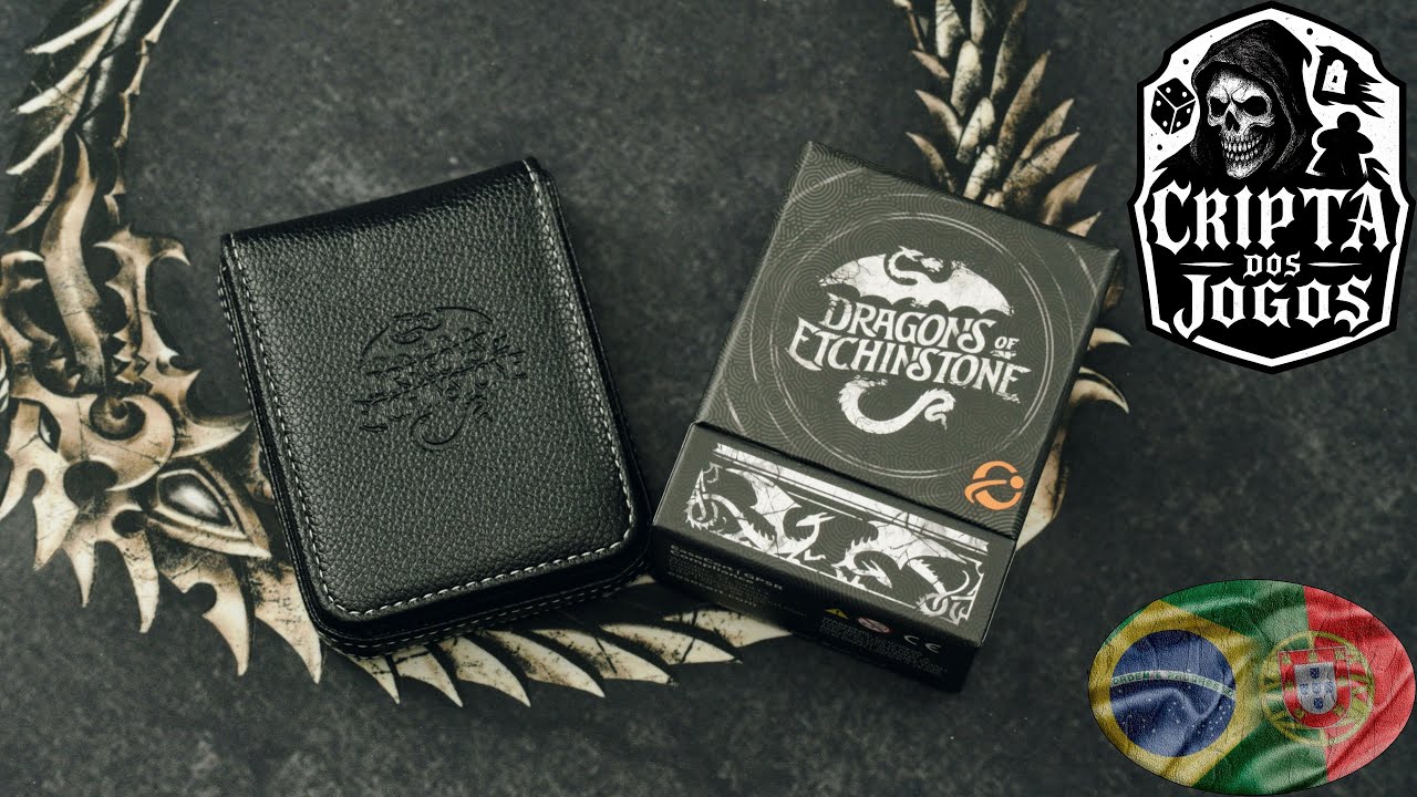Unboxing da Carteira Deluxe do Dragons of Etchinstone da Chip Theory Games
