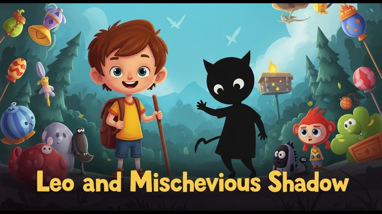 Leo and the Mischievous Shadow 🌑 | Kids Moral Story | Facing Fear & Honesty