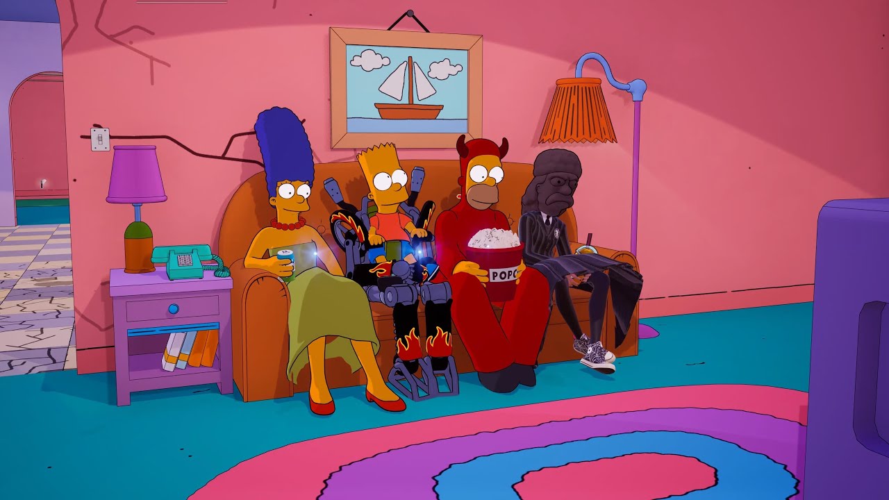 First Win In Fortnite SIMPSONS!!