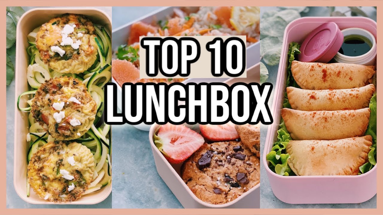 TOP 10 REPAS HEALTHY À EMPORTER  // Travail, École, Pique-Nique !