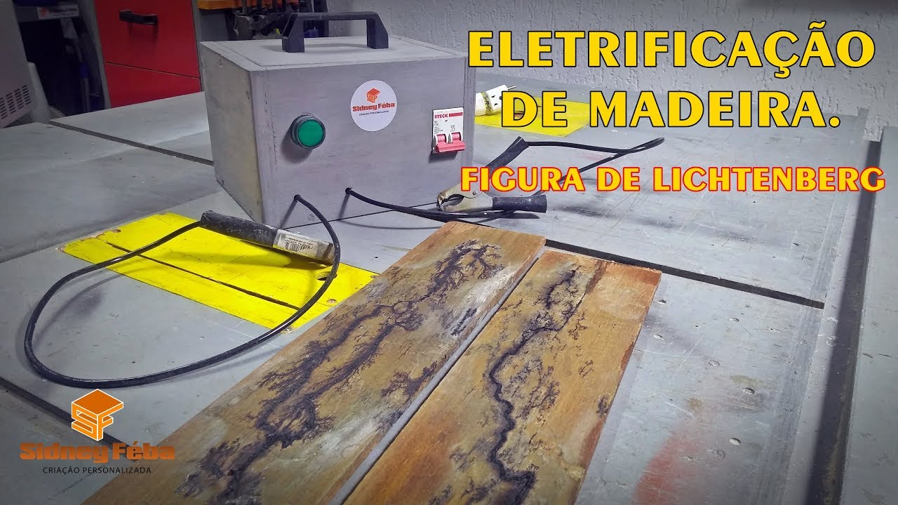 ELETRIFICAÇÃO DE MADEIRA (também conhecida como figura de Lichtenberg)