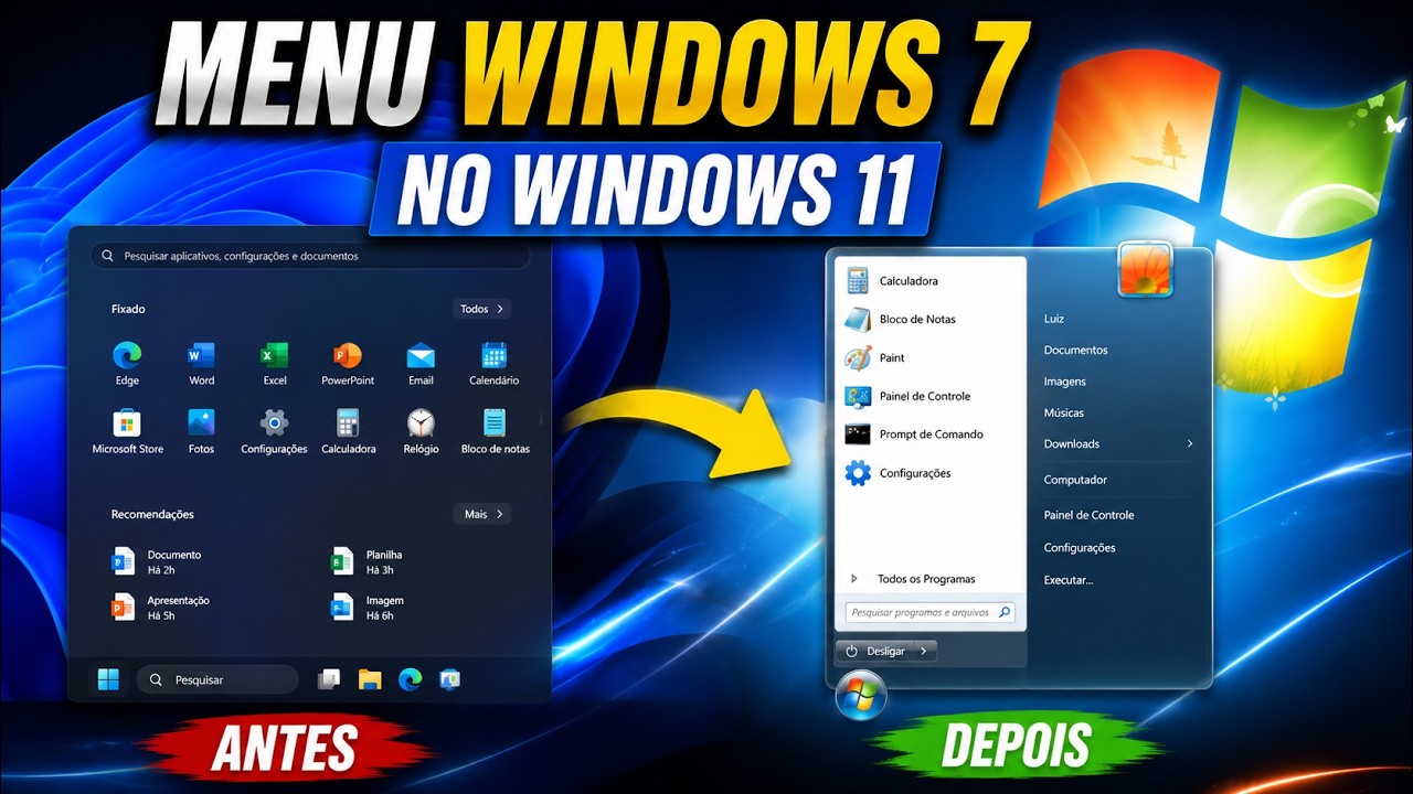 Open-Shell: Windows 11 vs Windows 7, qual realmente &eacute; mais produtivo