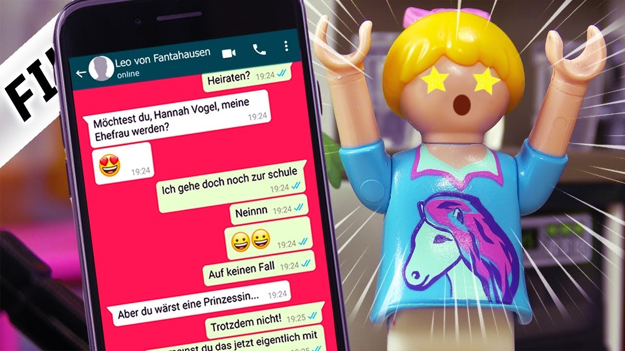 Playmobil Film Deutsch HEIRATSANTRAG ÜBER WHATSAPP! HANNAHS HEIMLICHER VEREHRER! Familie Vogel
