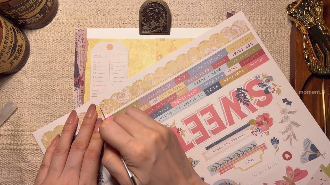 6공 다꾸❣️ 아기자기 동화같은 다이어리 꾸미기 #scrapbooking 다꾸 ASMR