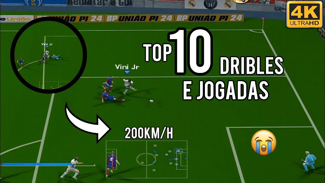 TOP 10 DRIBLES E JOGADAS FÁCEIS NO BOMBA PATCH - COMPILADO DE 2 VÍDEOS! | PS2