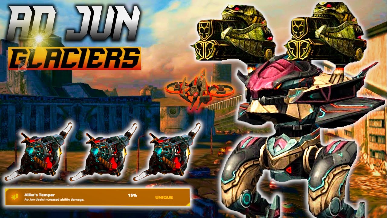 War Robots Ao Jun Glacier Gameplay With Legendary Pilot Alika Renner | WR Glacier Ao Jun 😲