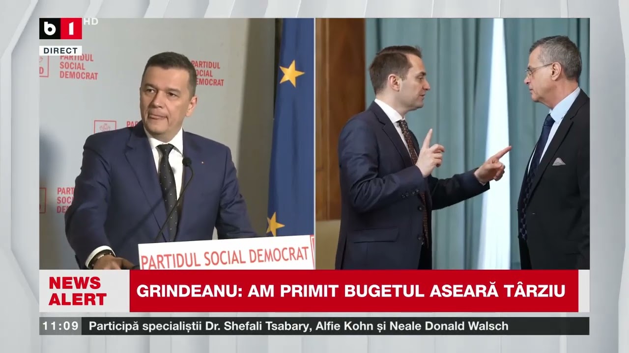 DECLARAȚII ȘI CONF. DE PRESĂ, GRINDEANU DUPĂ ȘEDINȚA PSD_Știri B1TV_9 mar. 2026