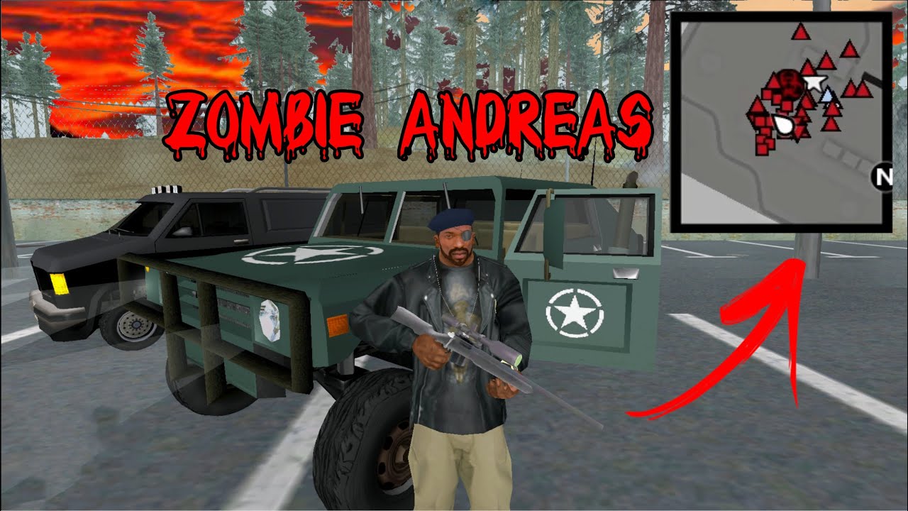 GTA ZOMBIE ANDREAS Ep 7 - Invadi a base MILITAR LOTADA DE INIMIGOS - ZUMBI MOD COMPLETO Zumbis em SA
