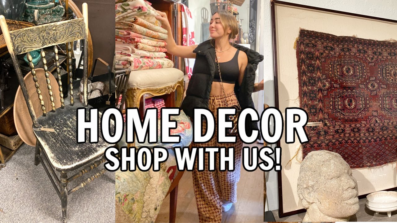 California Vlog: Shop With Us for Home Decor, Furniture, Art, Kitchen & Antiques! So fire!!🔥