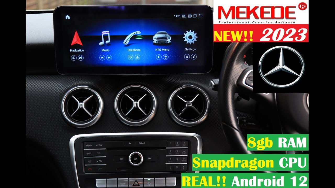 PREMIUM Mekede 12.5in Head Unit for Mercedes Benz, BMW, Audi - 8 core CPU - 8gb RAM - Android 12