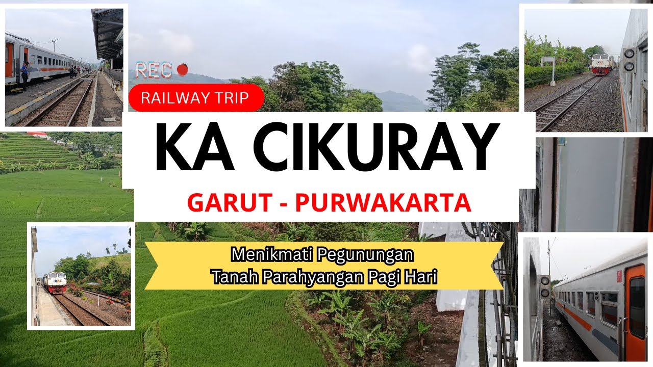 FULL TRIP | PERJALANAN GARUT - PURWAKARTA [ KERETA API CIKURAY ]