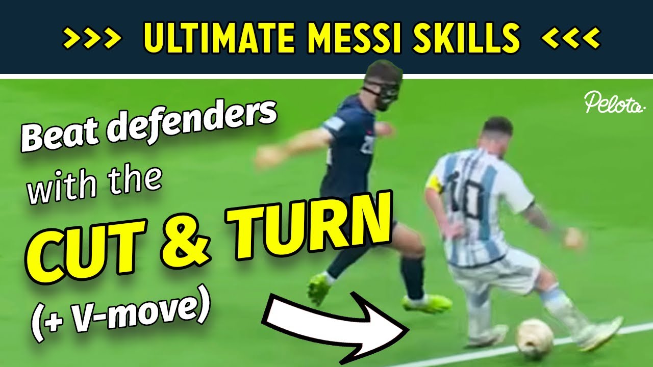 How to CUT & TURN like Messi - Football Skill Tutorial (+ Exercises You can Do at Home)