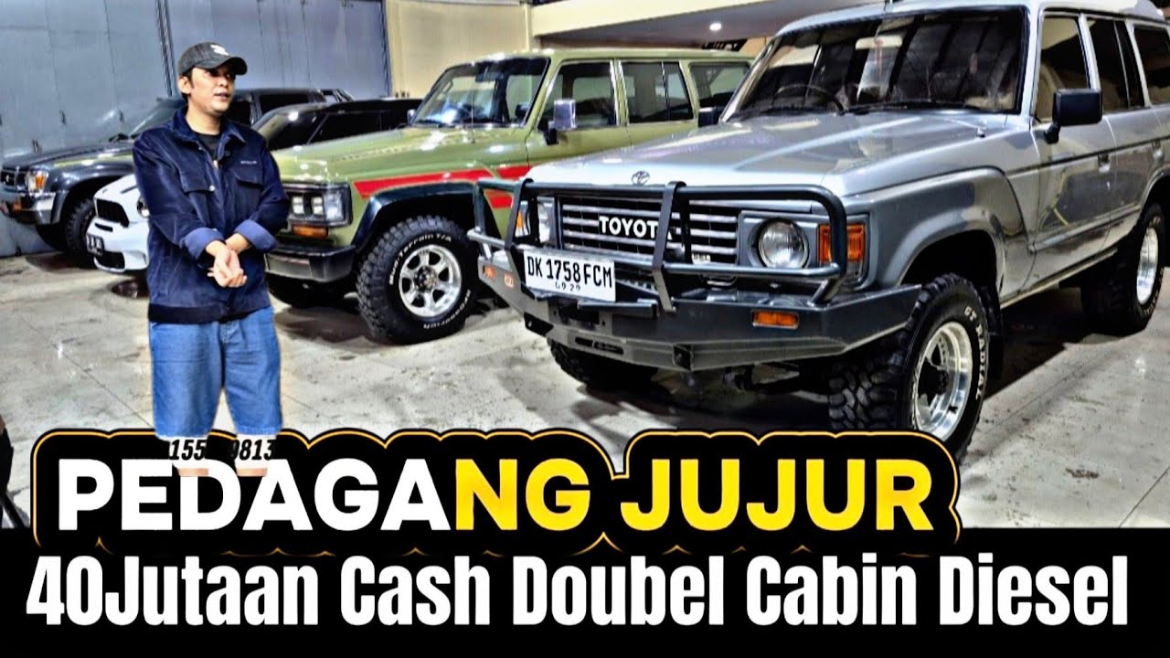 Pedagang Jujur Bikin Mlongo Cuma 40 Juta'n Mobil bekas Hilux Feroza Mercy G300   Bj60