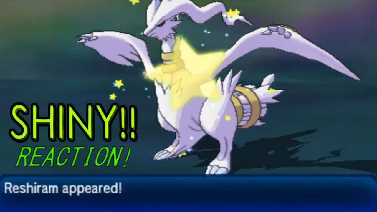 SHINY RESHIRAM APPEARS!! Shiny Reactions! Pokemon Ultra Sun!!