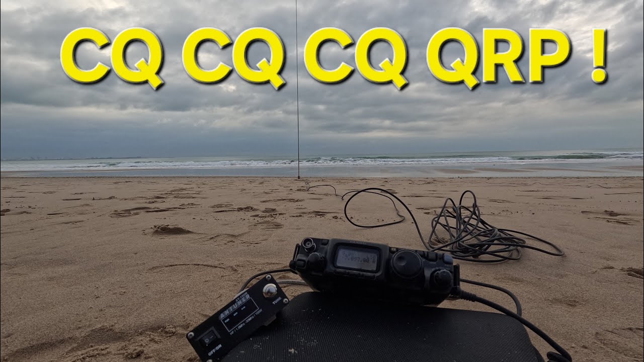 QRP desde la playa ! YAESU FT-817  #radioafición