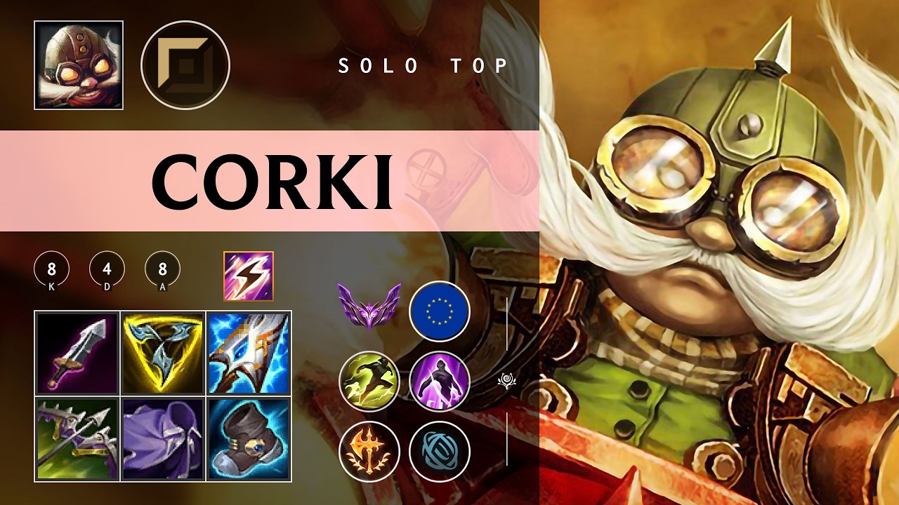 Corki Top vs Ryze - EUW Master Patch 26.04