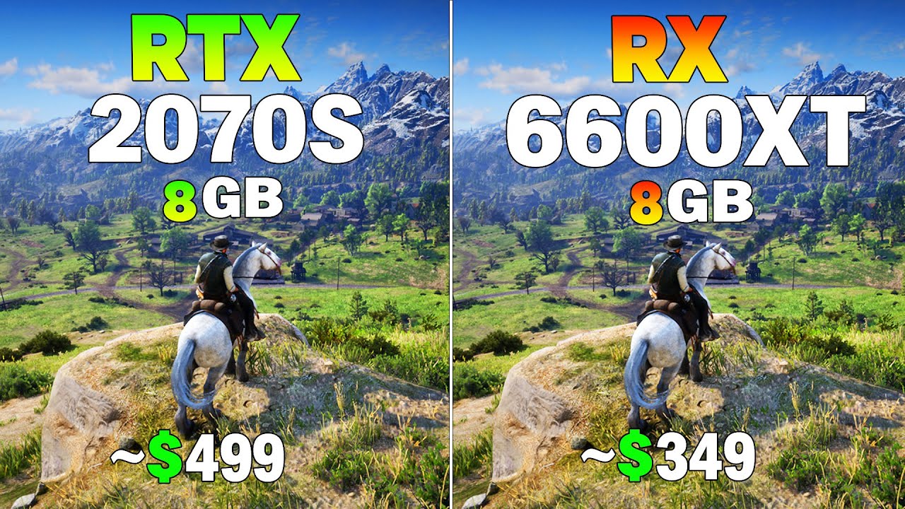 RTX 2070 Super vs RX 6600 XT - Test in 8 Games