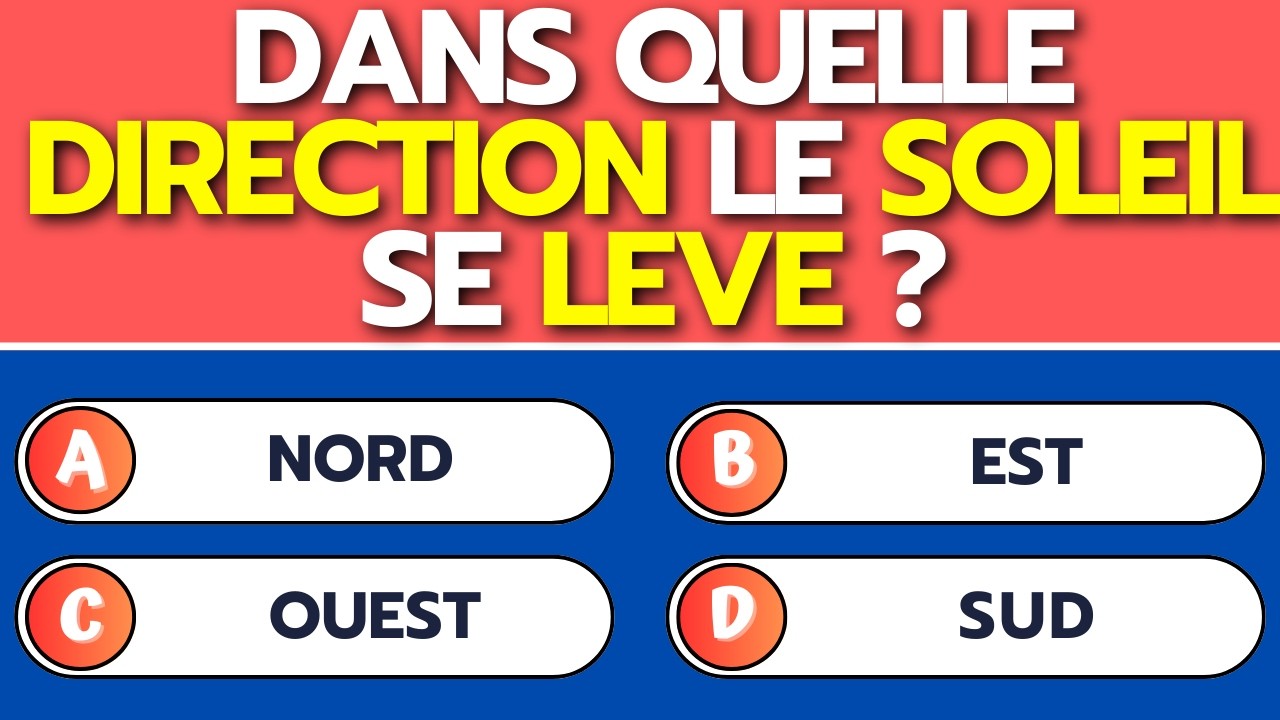 🚀 Arriveras-tu à faire au moins 20/40 à ce Quiz de Culture Générale ? 🧠