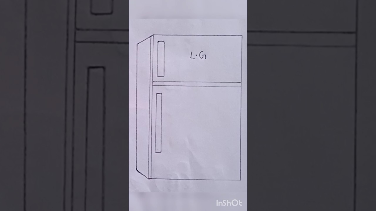 how to draw fridge easy #shorts video