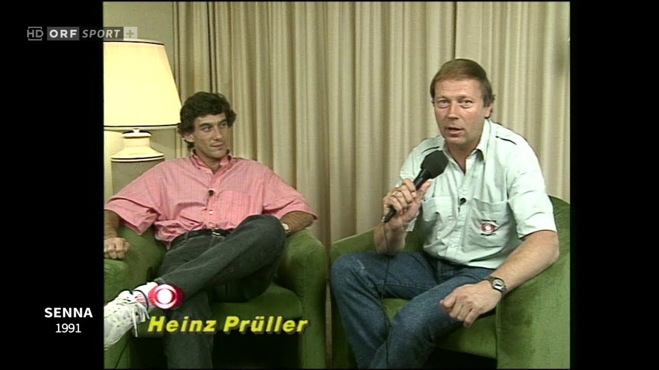 Ayrton Senna im Interview mit Heinz Prüller (1991) | German