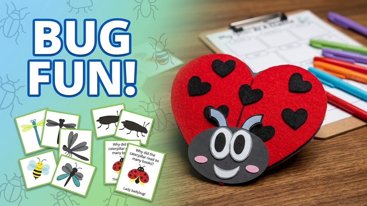 Bug-Themed Printables - Crafts, Games & Daily Planner