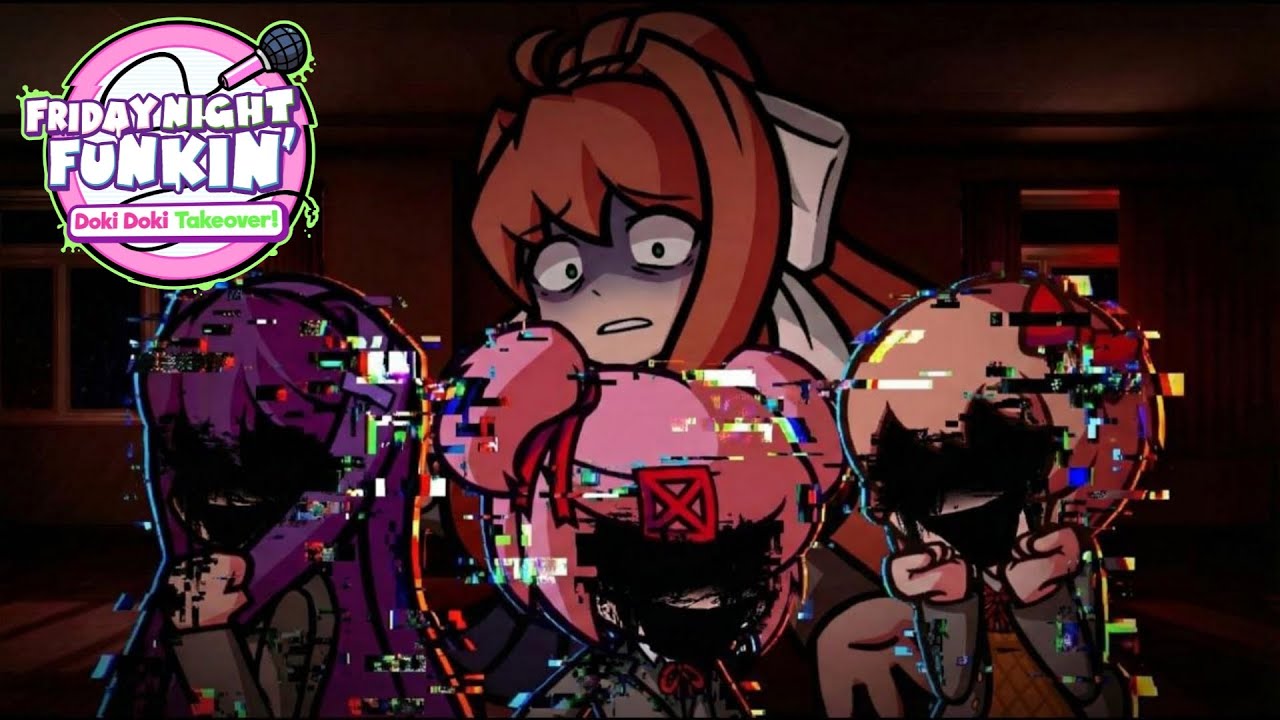 БЕЗУМНЫЙ ЛИТЕРАТУРНЫЙ КЛУБ! ФНФ МОД ДОКИ ДОКИ! FNF DOKI DOKI TAKEOVER 1 ЧАСТЬ