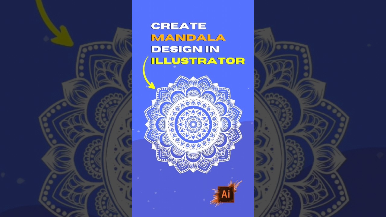 Let's Create Mandala Design in Adobe Illustrator..✒️ | Graphic Designing | GRAPHICO |#mandalaart