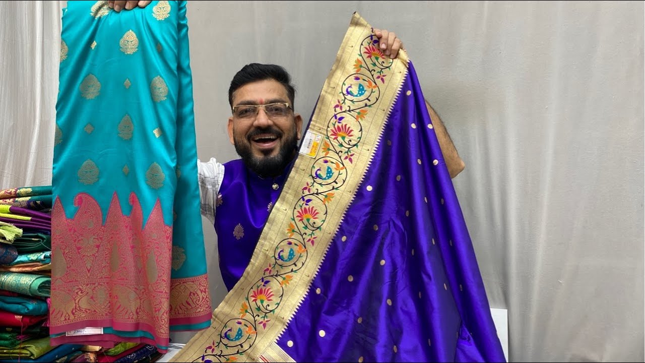 Trending Saree live | Nath Paithani | Sarees live new | Kasturi Paithani Normal Mistek