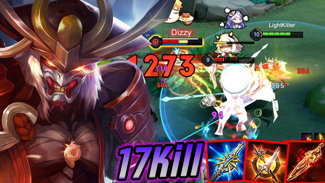 RoV : Ryoma เรียวมะสายออมนิ คอมโบโคตรแรงแทงไป17Kill - Hutton
