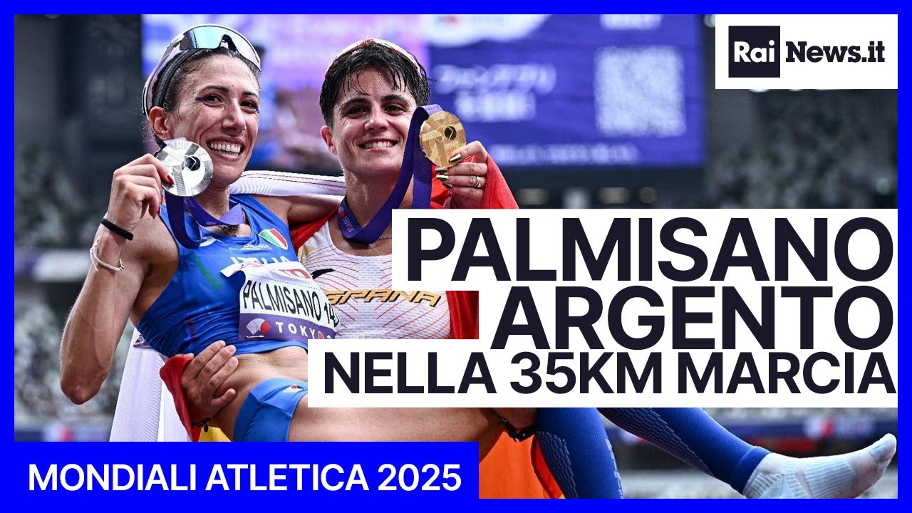 Antonella Palmisano argento nella 35 km di marcia, l'abbraccio con Perez